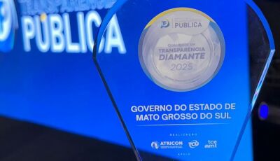 Selo Diamante: Governo de MS é único do país a ganhar 4 vezes prêmio por qualidade na Transparência 