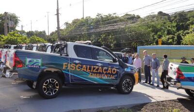 Imasul recebe 11 caminhonetes e 02 tratores para reforçar fiscalização e equipar unidades