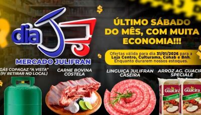 HOJE tem Dia 'J' com tudo abaixo do preço no Mercado Julifran, CONFIRA algumas OFERTAS