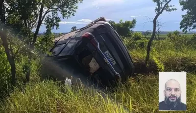 Traficante que levava cocaína morre ao bater em carreta e capotar na MS-040