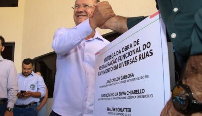 Governo de MS antecipa metas do saneamento e consolida investimentos estruturantes em Chapadão