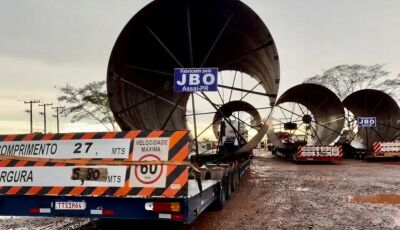 Transporte de carga superdimensionada deixará trânsito lento na MS-134 e BR-267
