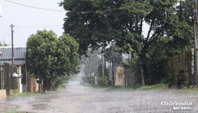 Chuva não dá trégua e MS segue com alerta para tempestades com queda de granizo