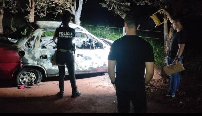 Corpo encontrado carbonizado em carro tinha perfurações na garganta e na nuca em Rio Brilhante