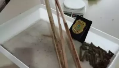 Mulher é presa tentando entrar em presídio com maconha em vassoura