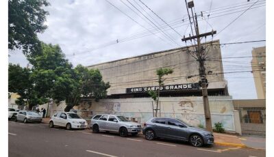 Prédio do antigo Cine Campo Grande vai a leilão, CONFIRA todos os detalhes e como PARTICIPAR