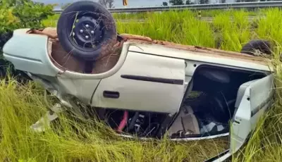 Motorista morre após veículo sair da pista e capotar MS-430