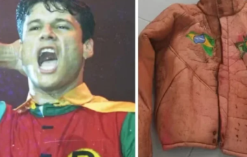 Jaqueta é encontrada intacta sobre caixão de Dinho durante exumação dos corpos 
