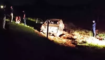 Caminhonete Frontier capota e mata motorista entre Deodápolis e Ivinhema