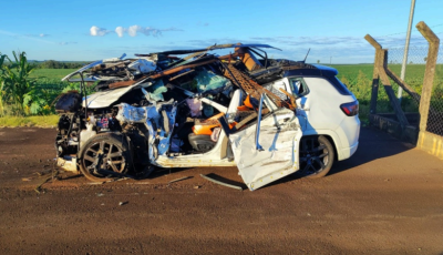 Passageira de SUV morre no hospital quase um mês após acidente na BR-163