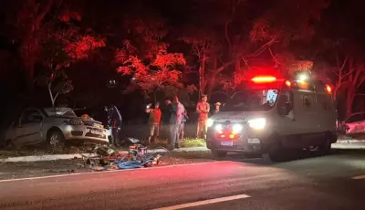 Cinco ficam feridos em acidente com carros e atropelamento de anta na MS-134