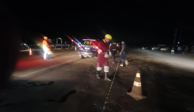 Pedestre morre atropelado na BR-163