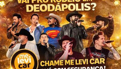 Vai pro rodeio e shows em Deodápolis?, o motorista da rodada é o Me Levi Car, veja como baixar o App