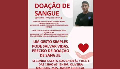 Família pede orações e doação de sangue para adolescente que teve duas pernas amputadas
