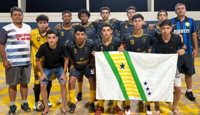 Vicentina faz seletiva e define representante do futsal nos Jogos Escolares de MS