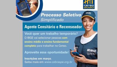 IBGE divulga calendário de concurso que vai contratar mais de 39 mil