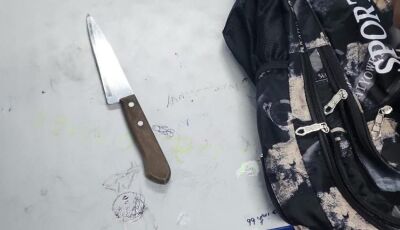 Adolescente é apreendido com faca dentro de escola em Naviraí