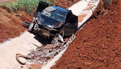 Vítima de acidente entre Dourados e Indápolis tinha 75 anos; filho da idosa conduzia veículo