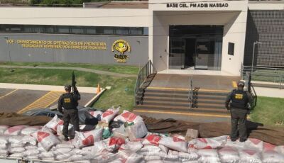 Polícia encontra quase 1ton. de maconha em meio a carga de açúcar