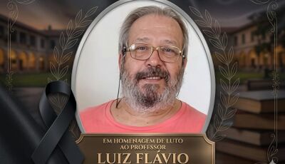 Com tristeza Fátima do Sul se despede do querido professor Luiz Flávio do CEIM São Francisco