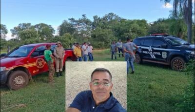 Bombeiros encerram 2&ordm; dia de buscas por homem desaparecido no Rio Taquarussu