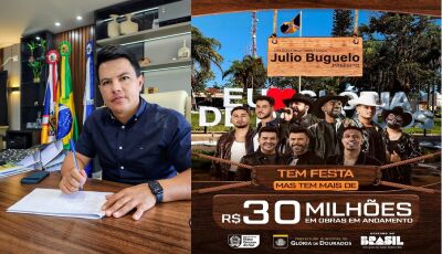 Prefeito destaca que tem FESTA mais tem mais de R$ 30 MILHÕES em obras realizadas e em andamento