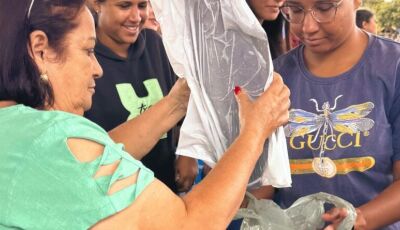 Com aumento de quantidade, Jateí mantém tradição de distribuição de peixes