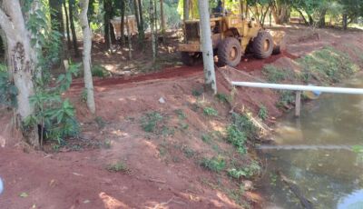 Prefeitura combate erosão e avança na revitalização do Sitio Ecológico de Jateí