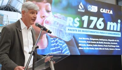 Governo de MS anuncia R$ 176 milhões para ampliar e modernizar abastecimento de água em 16 cidades