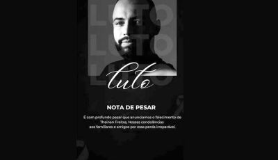 Prefeita Cileide Cabral lamenta falecimento de Thainan Freitas, filho do ex-vereador Tingo