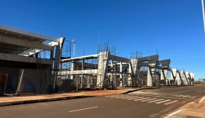Mais moderno e funcional, novo receptivo do aeroporto ganha forma com avanço das obras em Dourados