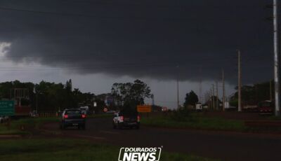 Inmet emite alerta de tempestade com risco de granizo para Dourados nesta sexta-feira