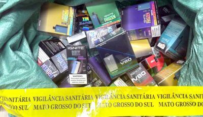 Vigilância apreende medicamentos irregulares e vapes em transportadora da Capital