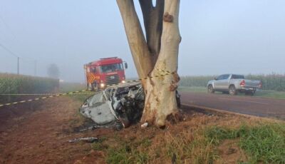 Vítimas que morreram carbonizados em acidente são identificadas; vereador de Douradina sobrevive