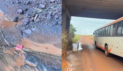 Perigo sob o Pontilhão do Travessão do Guilherme mobiliza cobrança por obras em Fátima do Sul