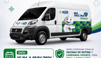 Vacinamóvel vai estacionar em Jateí para imunizar população e prevenir doenças