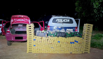 PM de Deodápolis apreende 608 kg de maconha e skunk e prende acusado de tráfico de drogas