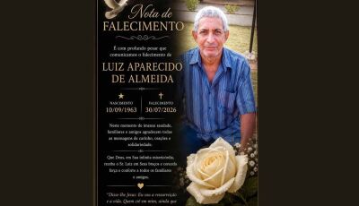 Fatima do Sul se despede do amigo Luizão, esposo da Creusa do Centro Educacional