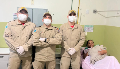 Bombeiros fazem parto de emergência dentro da viatura e mãe e bebê passam bem em Ivinhema