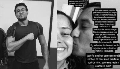 'Acabou com a vida do meu amor', diz esposa de jovem morto em acidente em MS