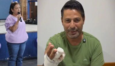 Pé e mão: Prefeita de Jateí e prefeito de Vicentina se acidentam no intervalo de uma semana