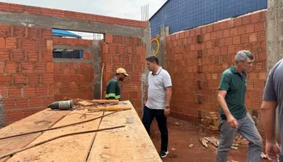 Em Vicentina, prefeito visita canteiros de obras e destaca investimentos para atender as pessoas