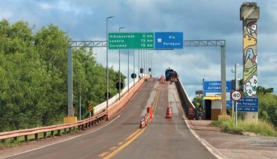 Corumbá: tráfego da ponte sobre o rio Paraguai, na BR-262, tem nova agenda de interdições