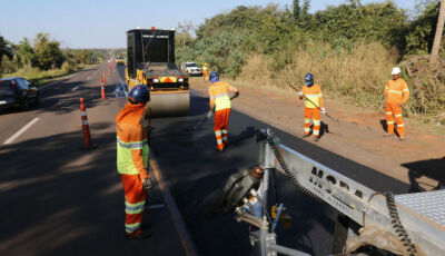 Obras na BR-163 mantêm trechos com desvios e pare-e-siga nesta sexta-feira; confira os pontos