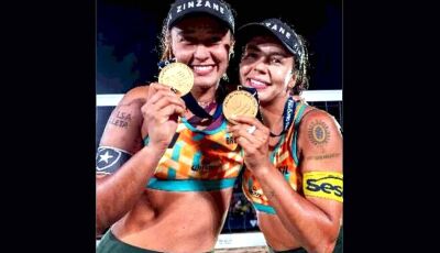 Atleta de Ivinhema é campeã de etapa do Circuito Mundial de vôlei