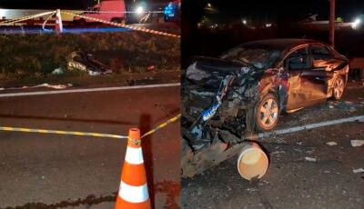 Acidente grave entre três carros deixa uma pessoa morta na BR-163 (vídeo)