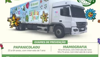 Carreta contra o câncer vai atender mulheres em Vicentina, São José e Vila Rica