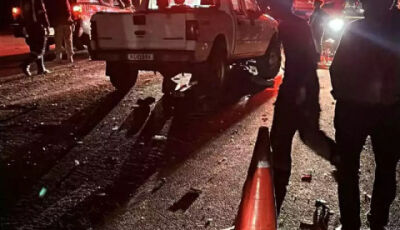Motociclista morre após colisão com carreta e caminhonete na BR-060 no MS