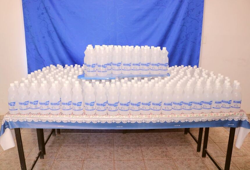 Prefeitura recebe mais de 500 Litros de Álcool 70% em Jateí