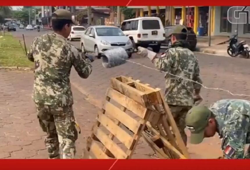 Exército paraguaio reforça segurança na fronteira com o Brasil - FOTO: G1/MS